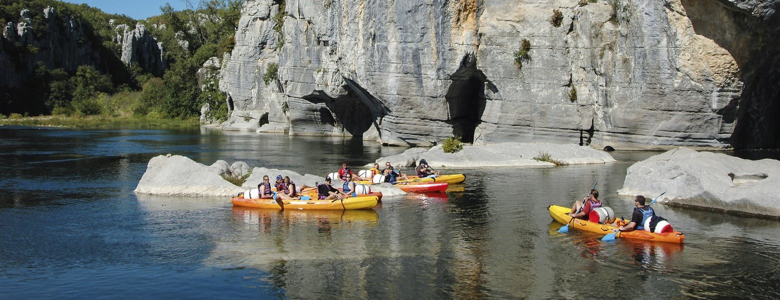 Kanutrekking an der Ardèche