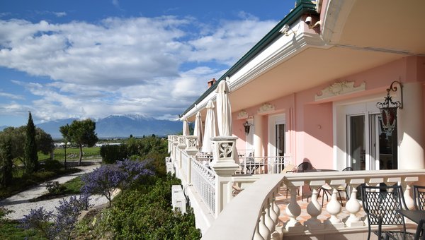 Villa Sevasti, Sevasti, Stilvolle Terrasse und Aussicht